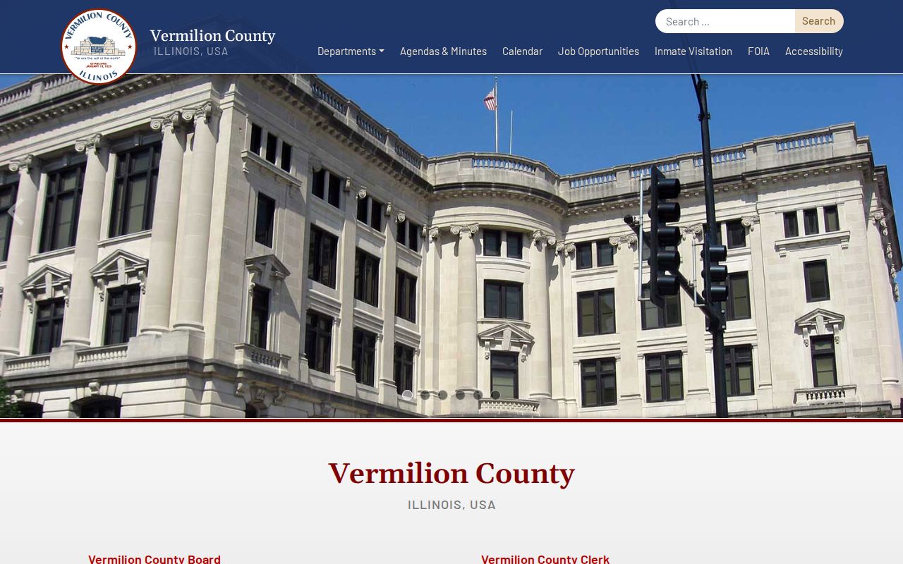 Vermilion County criminal history official government portal
